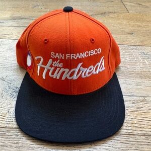 The Hundreds San Francisco Bold Orange and Black Hat